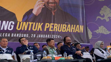 Surya Paloh dan Jusuf Kalla Dampingi Anies Kampanye Akbar di Bandung