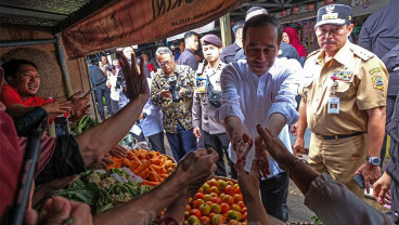 Presiden Jokowi Kunjungi Pasar Mungkid