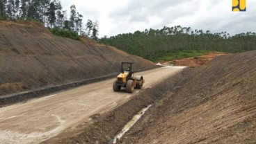 Akses Jalan Menuju IKN di Sepaku Terputus, Gorong-Gorong Penyangga Runtuh