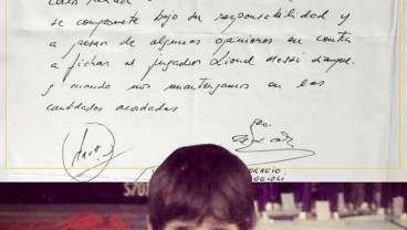 Serbet Bersejarah dalam Karier Lionel Messi Dilelang Rp5,9 Miliar