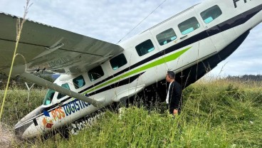 Rem Blong, Pesawat Caravan Tergelincir Keluar Landasan