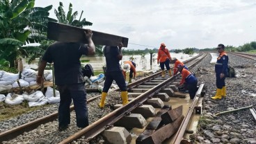 Banjir Grobogan Berdampak ke Sejumlah Perjalanan Kereta Api