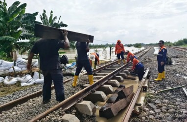 Banjir Grobogan Berdampak ke Sejumlah Perjalanan Kereta Api