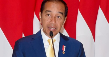 Presiden Jokowi menggunakan dasi kuning/Biro Pers Sekretariat Presiden