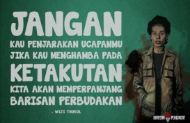 Putri Wiji Thukul Tagih Janji Jokowi saat Kampanye Akbar Ganjar-Mahfud