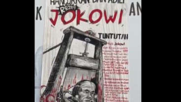 Gejayan Memanggil Jokowi, Mahasiswa Bentangkan Poster "Adili dan Tuntut"