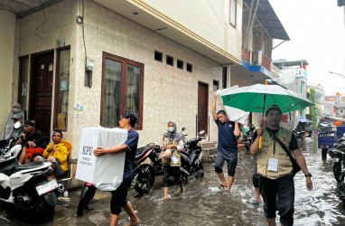 Pemilu 2024, 70 TPS di Jakarta Terendam Banjir