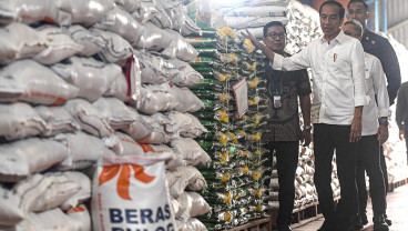 Presiden Tinjau Gudang Bulog dan Serahkan Bantuan Beras