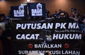 Warga Berunjuk Rasa di PN Bandung Menuntut Pembatalan Eksekusi Lahan Dago Elos