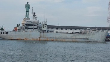 Eks Kapal Perang KRI Teluk Sampit 515 Dilelang Rp4,69 Miliar