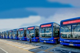 Bus Listrik DAMRI Mengaspal di Surabaya, Ini Rute dan Tarifnya