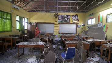 Diterjang Angin Kencang, Sekolah Rusak Parah