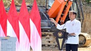 Potret AHY Dampingi Jokowi Groundbreaking Kantor Bank Mandiri di IKN