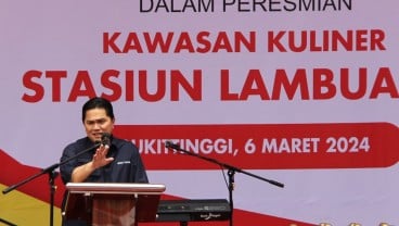 Erick Thohir Resmikan Stasiun Lambuang, Pusat Kuliner Terbesar di Sumbar