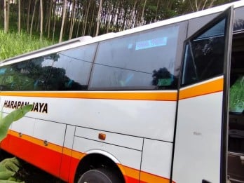 Tabrakan Bus Harapan Jaya vs Mobil di Kediri, 12 Orang Luka