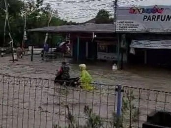 Banjir Grobogan Sempat Melumpuhkan Jalan Kudus-Purwodadi-Pati