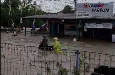 Banjir Grobogan Sempat Melumpuhkan Jalan Kudus-Purwodadi-Pati