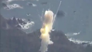 Video Detik-detik Roket Kairos Milik Jepang Meledak Usai Lepas Landas