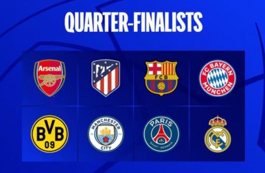 Hasil Drawing Perempat Final Liga Champions: Man City, Madrid, PSG, Barca Menanti Lawan