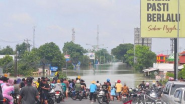 Jalur Pantura Demak Semarang Terputus Akibat Banjir