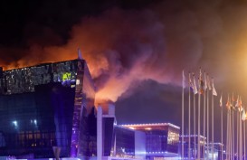 Mengerikan! Detik-detik Teroris Bersenjata Tembak Warga di Gedung Konser Moskow