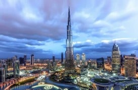 Kecam Teroris Moskow, Burj Khalifa Dubai Tampilkan Warna Bendera Rusia
