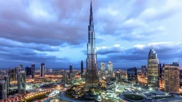 Kecam Teroris Moskow, Burj Khalifa Dubai Tampilkan Warna Bendera Rusia