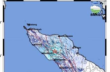 Gempa Guncang Aceh Dua Kali, Terbaru 4,3 SR