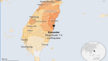 Update Gempa Taiwan: Satu Warga Dilaporkan Meninggal Dunia, 50 Terluka