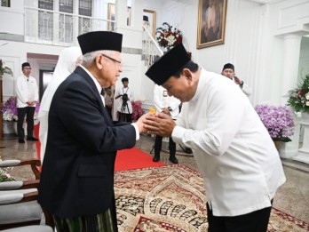 Momen Silaturahmi Wapres dengan Prabowo dan Sederet Pejabat Negara