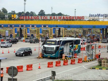 16.000 Kendaraan Kurang Saldo e-Toll di GT Kalikangkung saat Mudik Lebaran