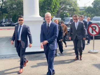 Usai Temui Jokowi, Bos Apple Tim Cook Temui Prabowo di Kemenhan