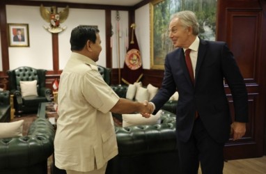 Usai Bertemu Jokowi, Tony Blair Sowan ke Kantor Prabowo Subianto