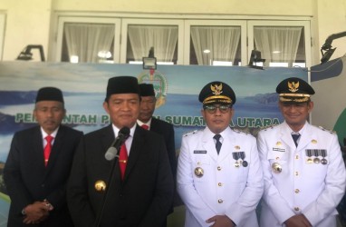 Pj Gubernur Sumut Lantik Wiriya dan Dimposma Jadi Pj Bupati Deli Serdang dan Taput