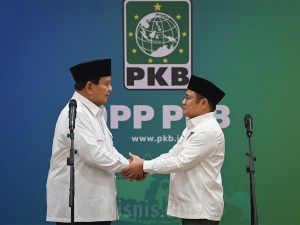 Prabowo mengatakan PKB tetap ingin bekerjasama dengan dirinya dan Partai Gerindra meski sebelumnya dalam Pilpres 2024 berada di kubu berseberangan.