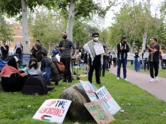 Potret Aksi Protes Mahasiswa di Kampus Unggulan AS untuk Bela Palestina