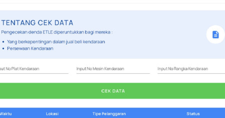 Cara cek tilang elektronik plat nomor kendaraan / Tangkapan Layar etle-pmj.info