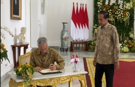 Jokowi Ditemani Prabowo Terima Kunjungan PM Singapura Lee Hsien di Istana Bogor