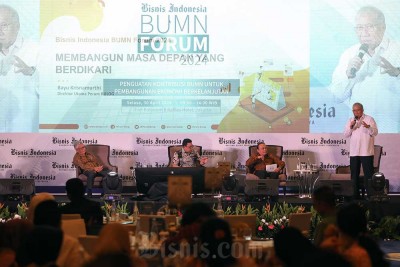 Diskusi Membangun Masa Depan Pangan yang Berdikari di Bisnis Indonesia BUMN Forum 2024