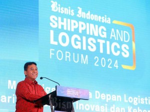 Bisnis Indonesia Shipping & Logistics Forum 2024 dengan tema Menavigasi Masa Depan Logistics dan Maritim dengan Inovasi dan Keberlanjutan.