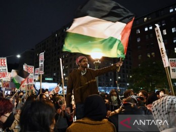 Polisi New York Tangkap 300 Demonstran Pro-Palestina