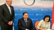 Airlangga dan Sri Mulyani Datangi Markas OECD, Pimpin Aksesi RI Jadi Anggota
