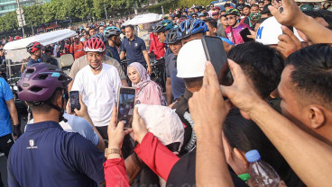 Presiden Joko Widodo Berolahraga Saat HBKB