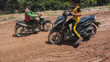 Jalan Rusak di Muaro Jambi