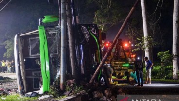 Sembilan Korban Meninggal di Kecelakaan Bus Ciater, Subang