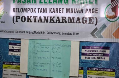 Petani Karet Lebih Lega, Lelang Bokar Karet Sentuh Rp14.150 per Kg