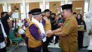 Pj Gubernur Kaltim Resmi Lepas 319 Calon Jemaah Haji di Balikpapan