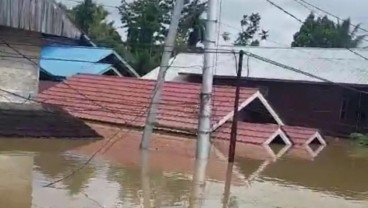 Banjir Mahakam Hulu Mencapai Tinggi Dua Meter, Logistik Dimobilisasi