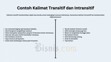 50 Contoh Kalimat Transitif dan Intransitif dan Perbedaannya