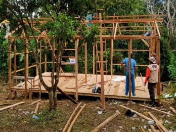Tanah Datar Bangun Hunian Sementara untuk Pengungsi Bencana Banjir Bandang